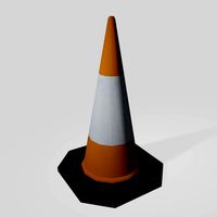 Low Poly Traffic Cone