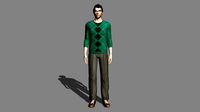 3D Male Character Rigged