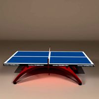 Ping-Pong Table Cartoon