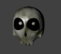 Cartoon skull
