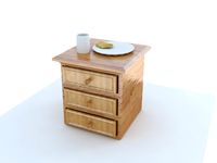 Nightstand with Breakfast