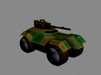 Lowpoly Scifi Military Vehicles Pack