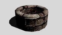 Low Poly Medieval Well
