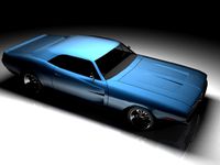 Dodge Charger 1969 Low Poly