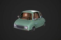 Green Cartoon Car