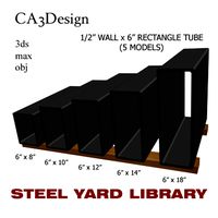 1/2 Wall x6 Rect Tube