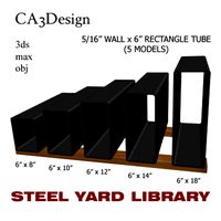 5/16 Wall x6 Rect Tube