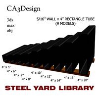 5/16 Wall x4 Rect Tube