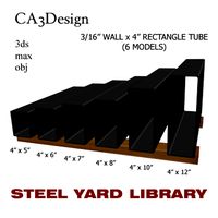 3/16 Wall x4 Rect Tube