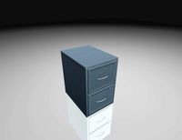 Cabinet metal 01 low poly