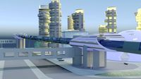 Futuristic neighborhood