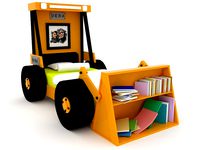 Excavator Child Bed