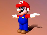 Super Mario T-pose
