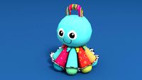Toy music baby octopus lowpoly jouet musical bebe pieuvre