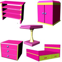 Furniture lowpoly