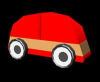 Car lillabo lowpoly