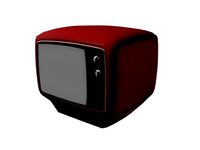 1970 Low-Poly Portable TV