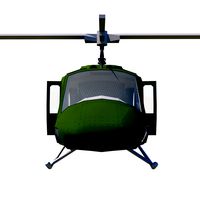 UH-1N Helicopter LowPoly