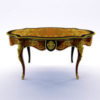 Salon table of Boulle style France, 19. century