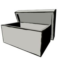 Cartoon Low Poly Shoebox