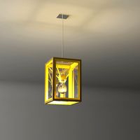 High End Ceiling Light Fixture Glass and Metal