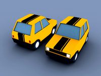 cartoon car