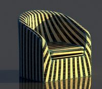 rounded reception chair