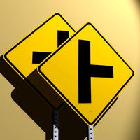 Left/Right T-Intersection Signs