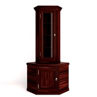 Wooden Corner Showcase