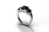 3 stone oval ring