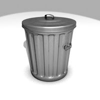 Metal Garbage Can