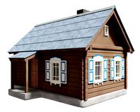 Traditional country wooden house