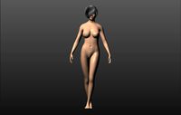 Leslie Nude female character