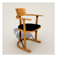 Wooden Library Chair