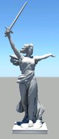 roman figure 3d model 02