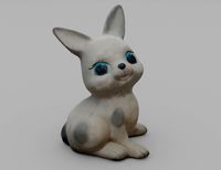 Hare Garden statue printable