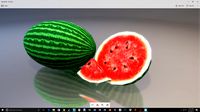 low poly watermelon