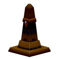Egyptian Pillar Handpaint Gameready