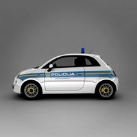 Fiat 500 2007 Croatian Police Hrvatska Policija
