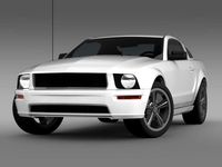 Ford Mustang Bullit 2008 3D Model