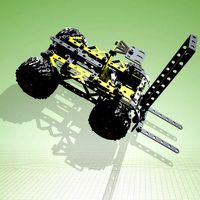 Meccano forklift and complete kit