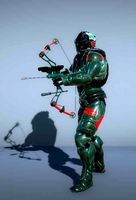 Sci-Fi Cyborg Soldier with bow