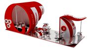 4x12m exhibition stand booth for camera brand