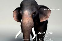 CGI Elephant model