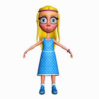 Viktoria Little Cartoon Girl
