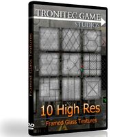 10 High Res Framed Glass Textures 3D Model