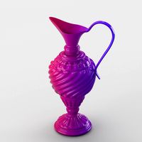 Lacquered oriental jar