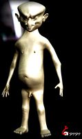 A naked man