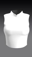 Simple neck basic top Marvelous Designer 3D model