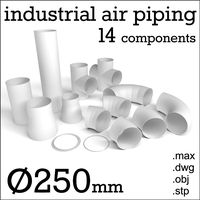 250 mm industrial air piping